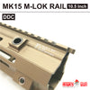 HK416 슈퍼 모듈러 레일 M-LOK - 10.5인치(검정색 또는 DDC)