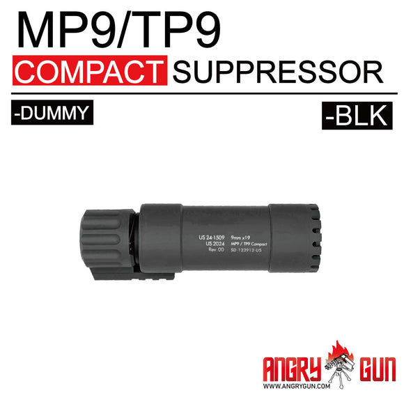 ANGRY GUN MP9/TP9 COMPACT SUPPRESSOR - DUMMY VER. (BLACK OR FDE)