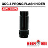 ANGRY GUN QDC 3-PRONG FLASH HIDER