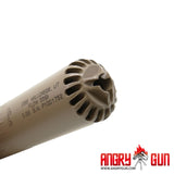 3D-PRINTED STAINLESS STEEL FLOW 556K DUMMY SUPPRESSOR (CERAKOTE)