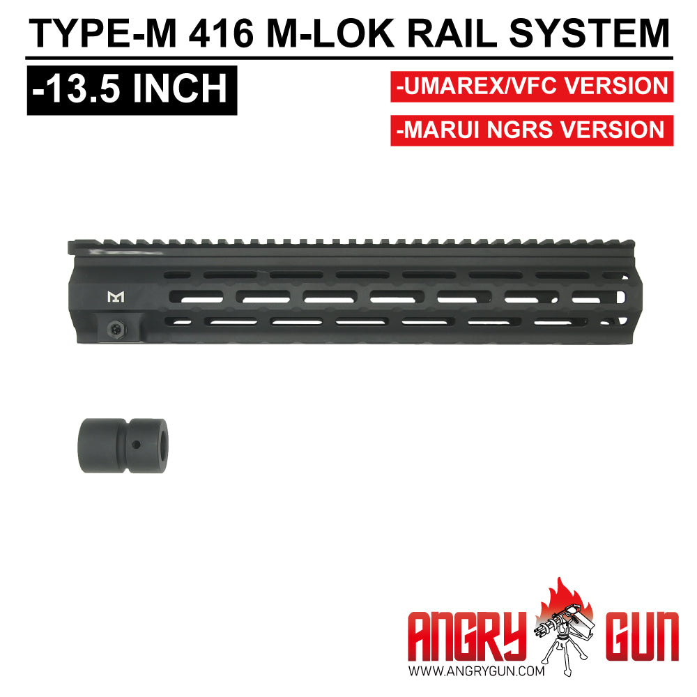 TYPE-M 416 M-LOK RAIL SYSTEM SERIES (9inch and 13.5inch) – ANGRYGUN