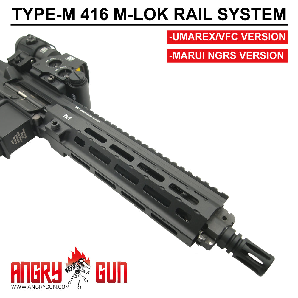 人気SALEANGRY GUN Midwest Industries タイプ HK416用 M-LOK ハンドガード UMAREX/VFC用　DEVGRU パーツ