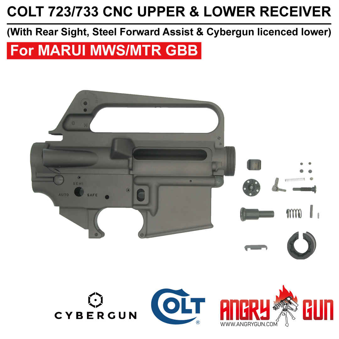 Angry Gun COLT 723 / 733 M16 A2 CNC Upper & Lower Receiver for Marui T –  ANGRYGUN