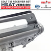 ANGRY GUN COLT 733 CNC RECEIVER SET - HEAT VERSION FOR MARUI TM MWS / MTR GBB ( COLT LICENSED W/ ROLL MARKING PRESS )