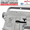 ANGRY GUN COLT 733 CNC RECEIVER SET - HEAT VERSION FOR MARUI TM MWS / MTR GBB ( COLT LICENSED W/ ROLL MARKING PRESS )